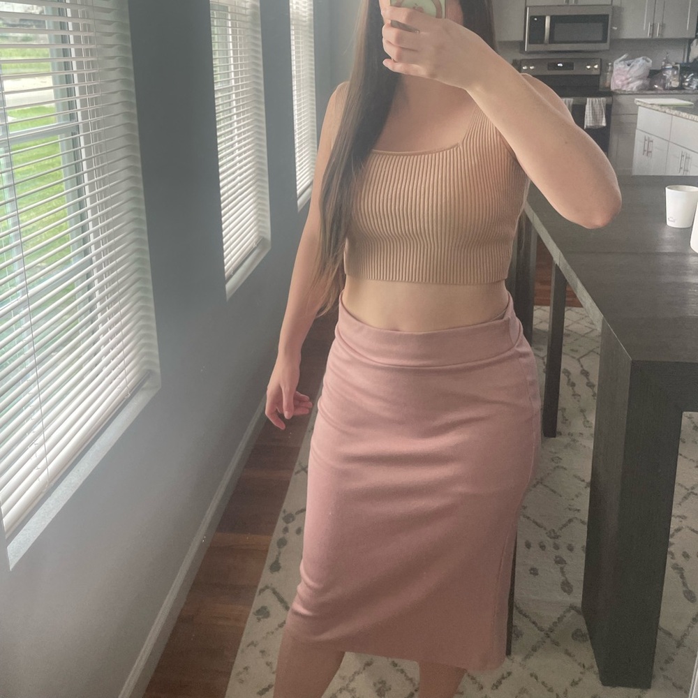 Light pink skirt